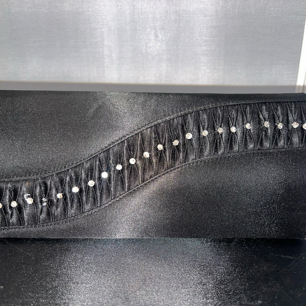 Women’s Black and Silver Clutch